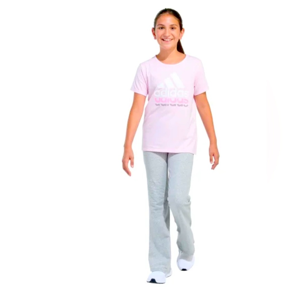 Adidas Youth 2-piece Tee and Flare Pant Set